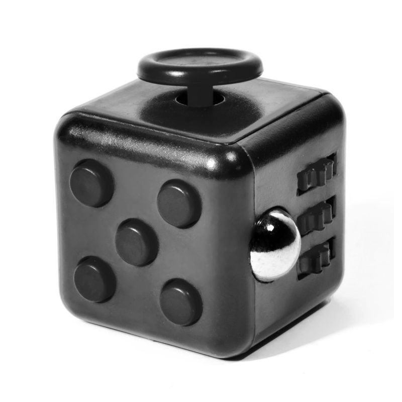 Antistresová kostka Fidget Cube, 32 mm černá