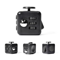 Antistresová kostka Fidget Cube, 32 mm černá