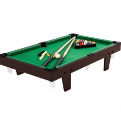GamesPlanet® Mini kulečník pool, 92 x 52 x 19 cm, hnědá