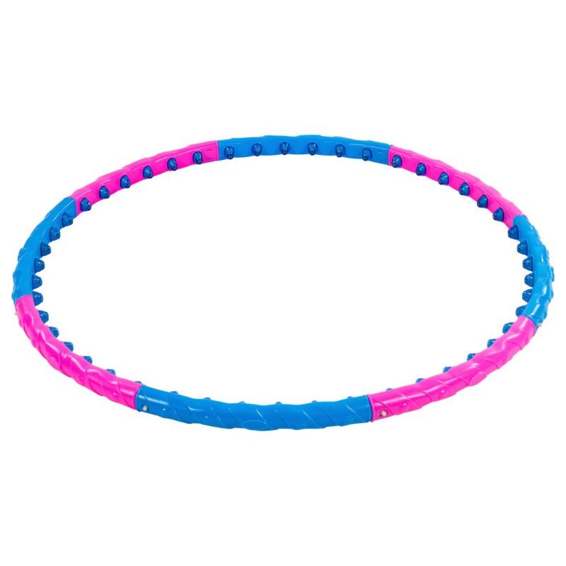 MOVIT Hula Hoop masážní obruč, 103 cm, modro-růžová