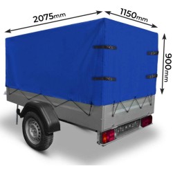 Přepravní plachta na vozík 500g/m2 modrá