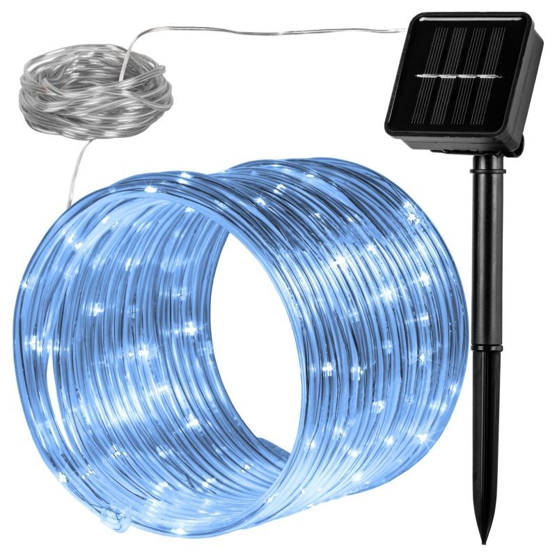 VOLTRONIC Solární světelná hadice 100 LED, studeně bílá