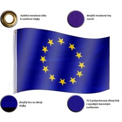FLAGMASTER Vlajka Evropské Unie, 120 x 80 cm