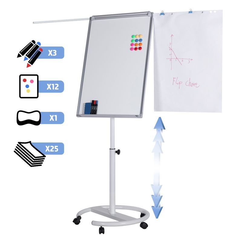 Jago Flipchart tabule  kulatou základnou - 60 x 90 cm