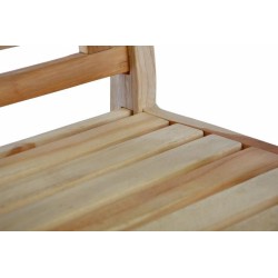 DIVERO dřevěná  2-místná lavice pro děti z teakového dřeva