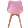 MIADOMODO Sada jídelních židlí, růžová, 4 kusy