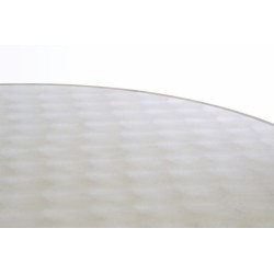 Barový stůl 110 cm kulatý - stříbrný, nastavitelný