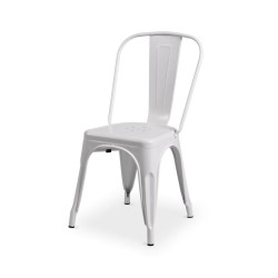 Bistro židle Paris inspirovaná TOLIX, bílá