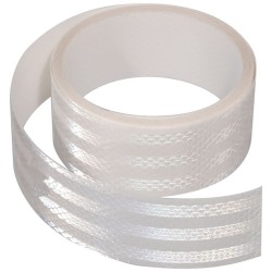 Samolepící páska reflexní, 1 m x 5 cm, bílá