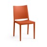 Židle MOSK, 82 x 46 x 56 cm, cihlová