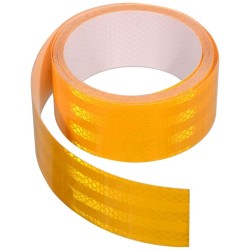 Samolepící páska reflexní, 1 m x 5 cm, žlutá