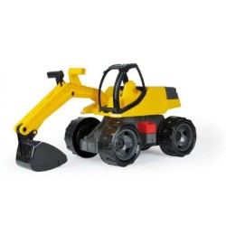 Bagr žlutočerný Giga Trucks plast 80cm v krabici 70x35x29cm