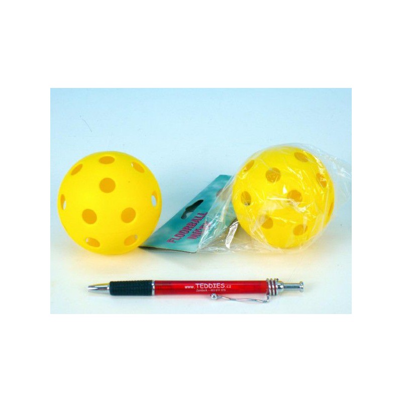 Floorball míč plast průměr 7cm asst  v sáčku