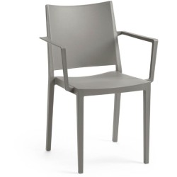 Židle MOSK ARMCHAIR, 82 x 57 x 56 cm, šedá