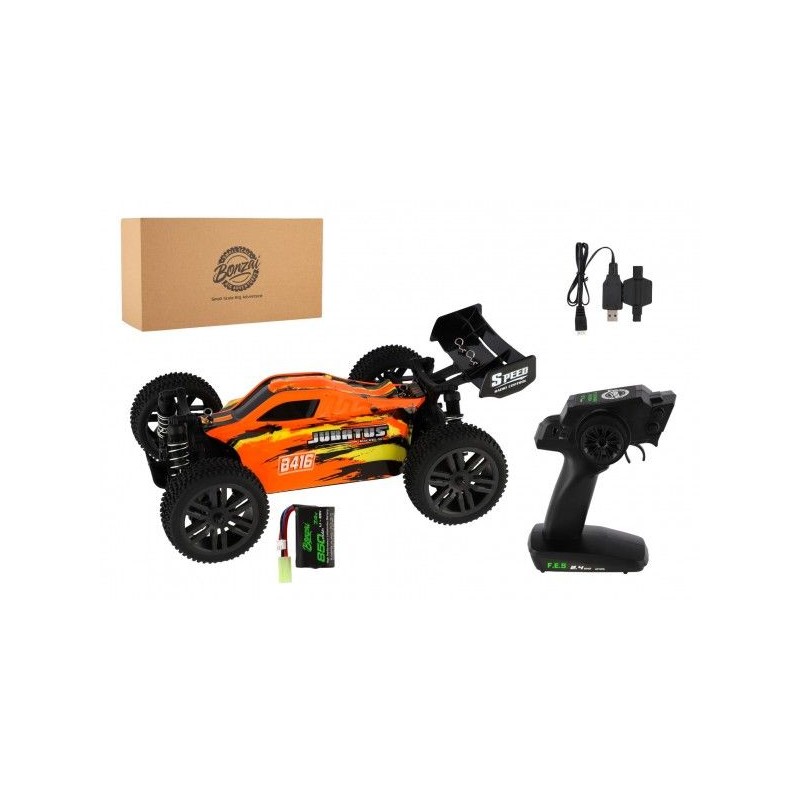 Auto RC Buggy Bonzai Jubatus terénní 30cm plast oranžové 2,4GHz na bat.+dob. pack v krab. 40x14x21cm